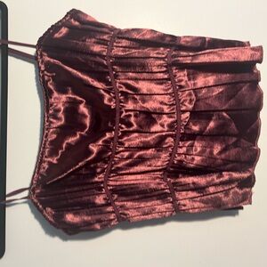 Shimmery Tank Crop Top